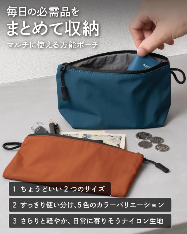[TVRT] ちょうどいいポーチ メンズ 小物入れ ガジェット ケーブル 収納 仕分け ナイロン （フラット グレー） rbhonpo-10161291 RB本舗 サンプル画像2