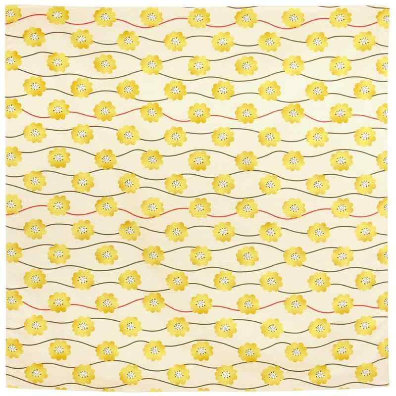樂天商城 - 濱文様 FUROSHIKIクロス（風呂敷 90cm） ふわり向日葵