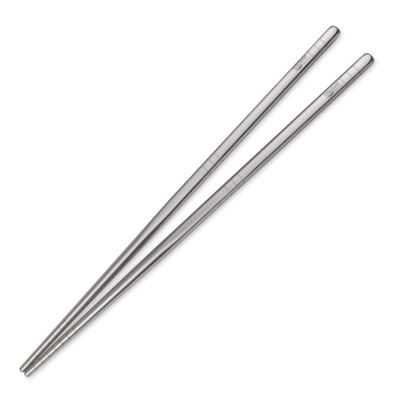 樂天商城 - TITECOUGO 超軽量チタン箸アウトドア箸キャンピング箸 23cm Titanium Chopsticks スクエア キャンプ BBQ 角箸 菜箸 角型 滑り止め 携帯箸 サンドブラスト 中空構造 食洗機対応 ペア Camping 1膳 箸袋付き