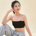 ずれない チューブトップ カップ付き 女の子 落ちない ジュニア レディース ジュニア 透明なストラップ付き ダンス衣装 キッズ スポーツブラ 肩紐なし ノンワ...