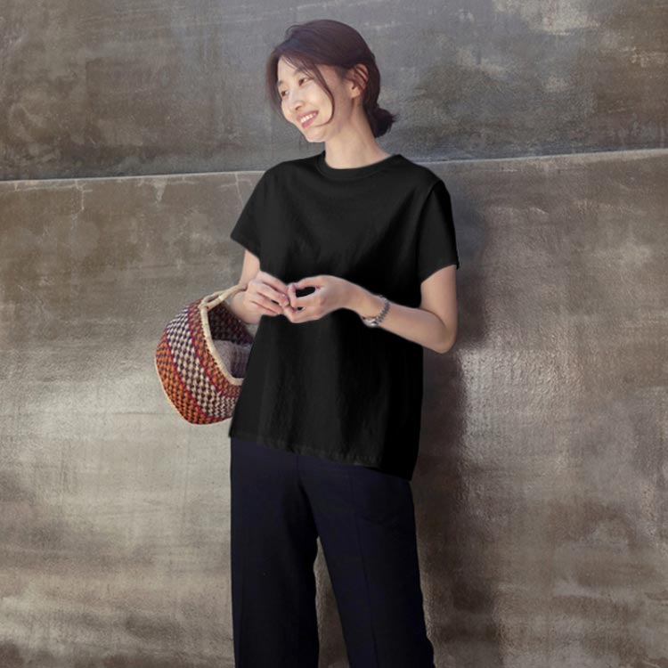 バックフリルtシャツ バックフリルカットソー tシャツ カットソー レディース 半袖tシャツ バックフリル プリーツ加工 無地 ラウンドネック トップス ゆったり 可愛い