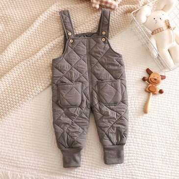 あったか 通学 防寒 キッズ ロング サロペット ロンパース ダウンパンツ 子供 カバーオール 長ズボン 中綿 パンツ 軽量 ベビー服 防風 秋冬 男の子 女の子 赤ちゃん イージーパンツ スノーパンツ 80 通園 雪遊び ロンパース コスパが高い・送料無料!