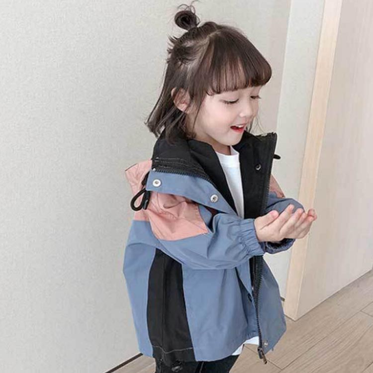 100cm マウンテンパーカー ベビー キッズ ウインドブレーカー ジャケット 子供服 トレンチコート 上着 女の子 薄手 フード付き アウトドア お出かけ 子供服 90cm ガールズ 110cm 120cm 130cm
