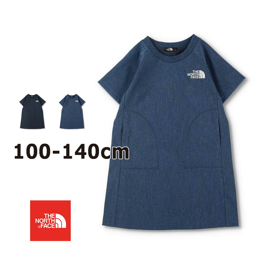 【THE NORTH FACE/ザ・ノース・フェイス】デニム半袖ワンピースNTG12123 カットソー トップス 女の子 ガールズ SS 春物 夏物 春夏物 子供服 子ども服 キッズ 子供 子ども こどものサムネイル