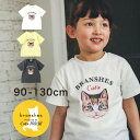 楽天BRANSHES 楽天市場店【OUTLET SALE／35％OFF】【Cat's ISSUE】ネコプリント半袖Tシャツ（こども） 半袖 カットソー クルーネックトップス プリント ロゴ 男の子 ボーイズ 女の子 ガールズ ユニセックス 子供服 子ども服