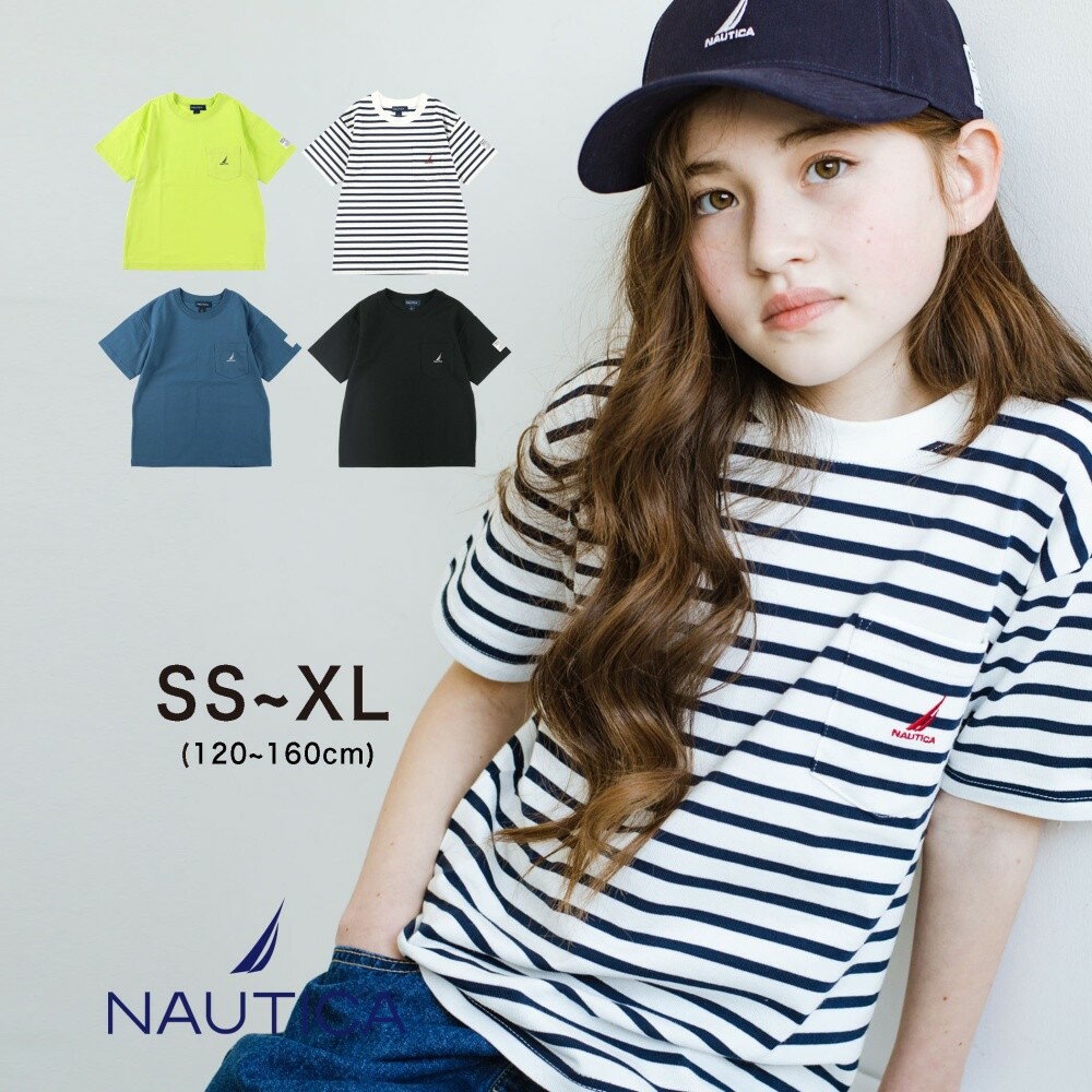 【SALE／35％OFF】【NAUTICA/ノーティカ】半袖ポケットTシャツ 男の子 ボーイズ 女の子 ガールズ ユニセックス 子供服 子ども服 キッズ 子供 子ども こども 2023SS