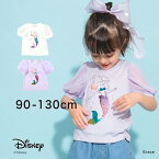 【SALE／30％OFF】【Disney】リトルマーメイド：アリエル / スパンコール半袖Tシャツ ディズニー カットソー クルーネックトップス プリント ロゴ 女の子 ガールズ 子供服 子ども服 ベビー キッズ 子供 子ども こども 2023SS