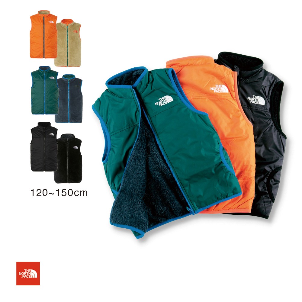 【THE NORTH FACE/ザ・ノース・フェイス】リバーシブルコージーベスト NYJ82345 アウター 防寒 トップス ロゴ 男の子 ボーイズ 女の子 ガールズ ユニセックス AW 秋物 冬物 秋冬物 子供服 子ども服 キッズ ジュニア 子供 子ども こどものサムネイル