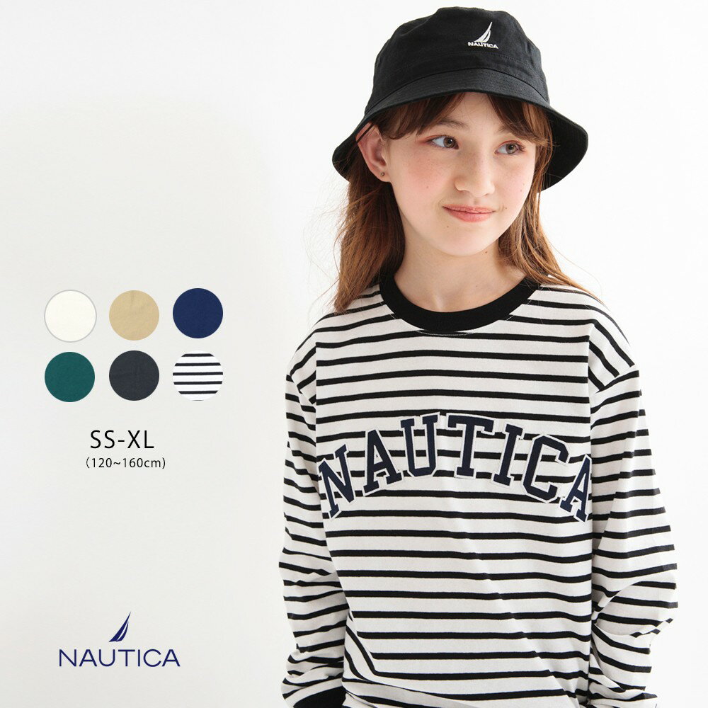 【SALE／40％OFF】【NAUTICA/ノーティカ】ロゴアップリケ長袖Tシャツ 男の子 ボーイズ 女の子 ガールズ ユニセックス SS 春物 夏物 春夏物 子供服 子ども服 キッズ 子供 子ども こども 新学期 通学 男女兼用