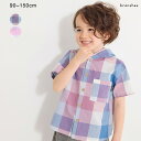 【SALE/20%OFF】【おそろい】マドラスチェック柄半袖シャツパーカー 男の子 ボーイズ SS 春物 夏物 春夏物 子供服 子ども服 ベビー キッズ ジュニ...