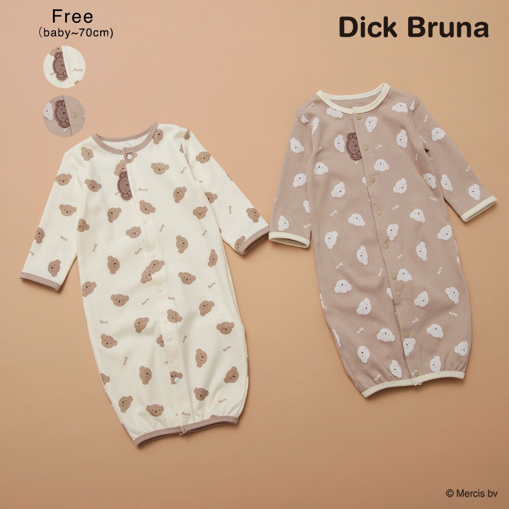 【boris/ボリス】2WAY総柄カバーオール ベビー AW 秋物 冬物 秋冬物 子供服 子ども服 ベビー キッズ 子供 子ども こどものサムネイル