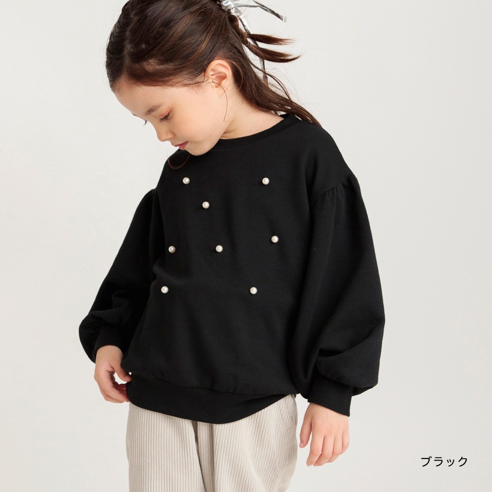 【SALE／10％OFF】パール付きトレーナー 女の子 ガールズ AW 秋物 冬物 秋冬物 子...