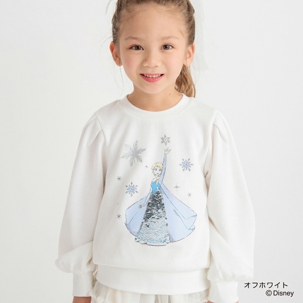 【DisneyCollection/ディズニーコレクション】裏起毛スパンコールトレーナー 女の子 ガールズ AW 秋物 冬物 秋冬物 子供服 子ども服 ベビー キッズ 子供 子ども こども rbranshes-10002937 branshes 楽天市場店 サンプル画像3