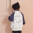 【期間限定SALE/30%OFF】【aBity select./アビティセレクト】オーバーサイズ バックハートロゴ刺しゅう 袖配色スウェットスタジャン 男の子 ...