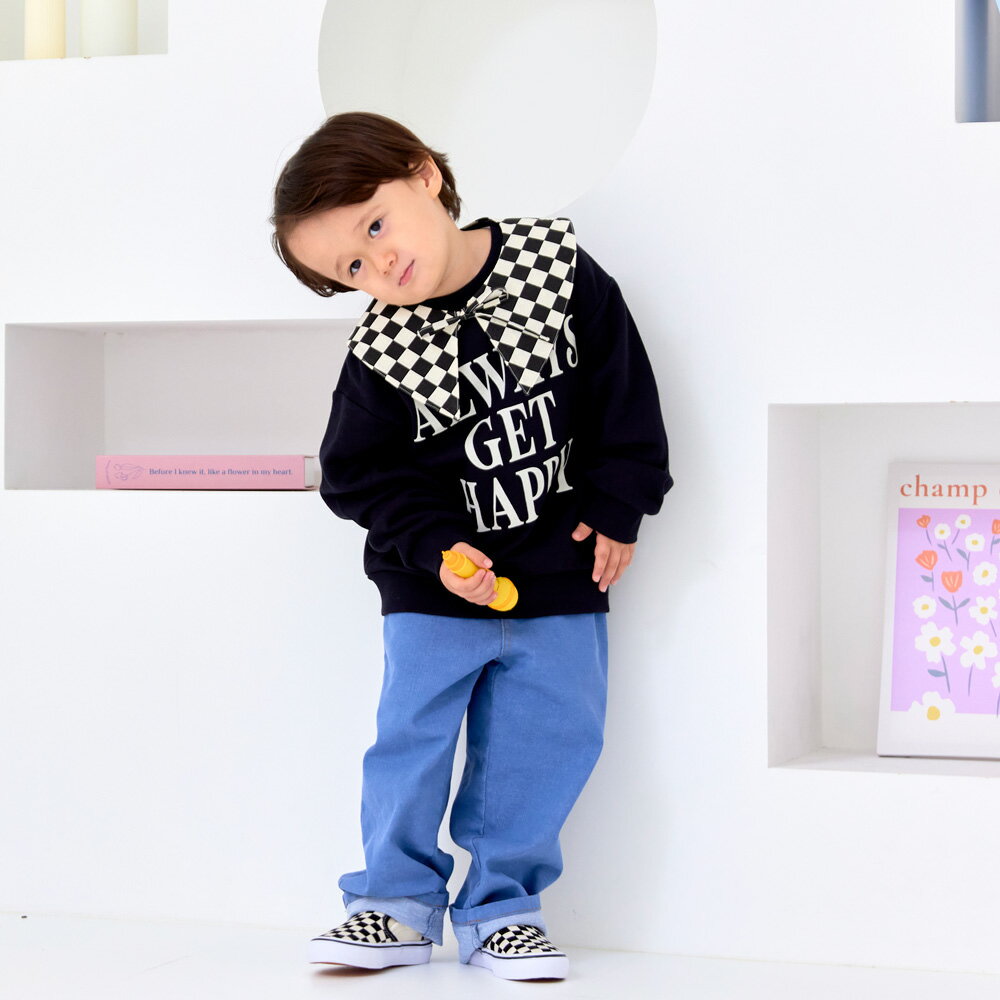 【期間限定SALE／40％OFF】【aBity select./アビティセレクト】襟つき 両面プリント ビッグシルエットトレーナー 男の子 ボーイズ 女の子 ガールズ ユニセックス AW 秋物 冬物 秋冬物 子供服 子ども服 ベビー PTS