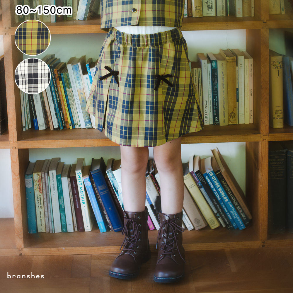 【SALE／20％OFF】【おそろい】チェック柄スカパン 女の子 ガールズ AW 秋物 冬物 秋冬物 子供服 子ども服 ベビー キッズ ジュニア 子供 子ども こどものサムネイル