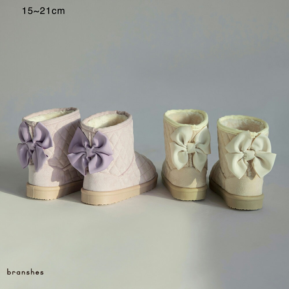 【期間限定SALE】キルトリボンブーツ 女の子 ガールズ AW 秋物 冬物 秋冬物 子供服 子ども服 キッズ 子供 子ども こども PTSのサムネイル