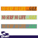 GALE ステッカー NO SURF NO LIFE カラーYELLOW BLACK/RED YELLOW/ORANGE GREEN 【ゲール サーフ】【メール便対応】715005
