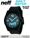 NEFF 時計DAILY WATCH カラー BLACK/CYAN【ネフ 腕時計】【日本正規品】715005