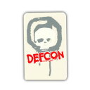 DEFCON ステッカー カラー GRAY RED 【デフコン ステッカー】【メール便対応】715005