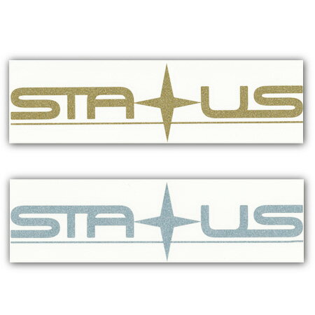 STATUSLOGO ステッカー カラー GOLD/SILVER 【ステータス ステッカー】【メール便対応】