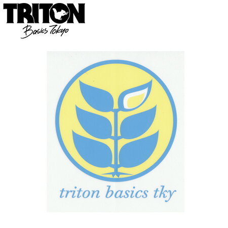 TRITON BASIC TKYマーク ステッカー M カラー YELLOW 【トライトン ステッカー】【メール便対応】715005