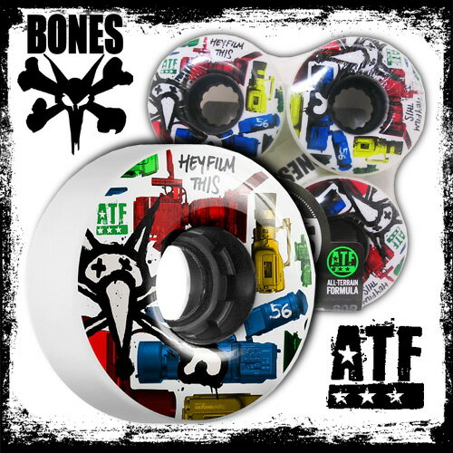 BONES WHEELS (ボーンズ ウィール) Filmer Hernandez Film ATF ALL TERRAIN FORM 80A 56mm (スケートボード ソフトウィール) (ボーンズ 日本正規品)715005