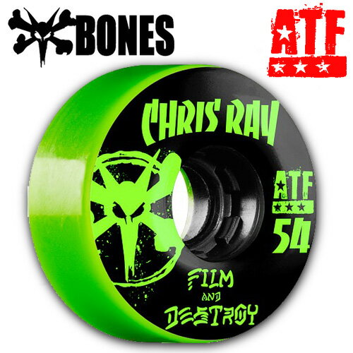 BONES WHEELS 【ボーンズ ウィール】REY DESTROY ATF ALL TERRAIN FORM 60B 54mm 【スケートボード ソフトウィール】【ボーンズ 日本正規品】715005