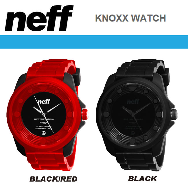 NEFF 時計 KNOXX WATCH カラー BLACK RED/BLACK 【ネフ 腕時計】【日本正規品】【あす楽】715005