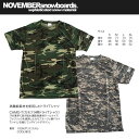 NOVEMBER カモフラ柄ドライTシャツ CAMO-T 【ノベンバー スノーボード】【日本正規品】