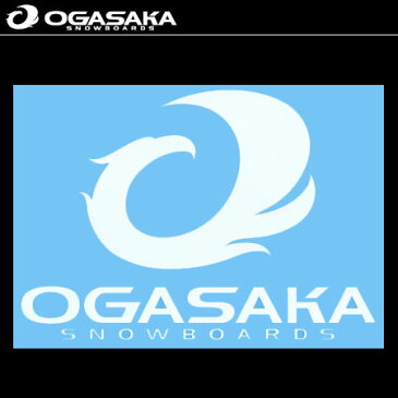 オガサカ OGASAKA ステッカー CUTTING MARK ホワイト 【オガサカ スノーボード ステッカー シール 14-15】