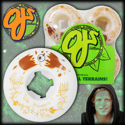 OJ ウィール (OJ WHEELS)WES KREMER BEER TRIPPIN 52mm/101A (スケートボード ウィール) (オージェーウィール) (日本正規品)