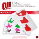 011 Artistic ステッカー SKULL スカル 【ゼロワンワンアーティスティック】【ゼロワン スノーボード 板】【ステッカー シール】【日本正規品】