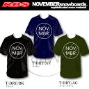 NOVEMBER ドライ Tシャツ 【カラー ブラック ネービー アーミー】T-DRY 【ノベンバー スノーボード】 その1