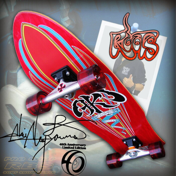 ROOTS AKI AKIYAMA 4 DECADES RED 9.125 x 33 コンプリート モデル 【ルーツ スケートボード】【ロンスケ ロングスケート】【日本正規品】【あす楽】