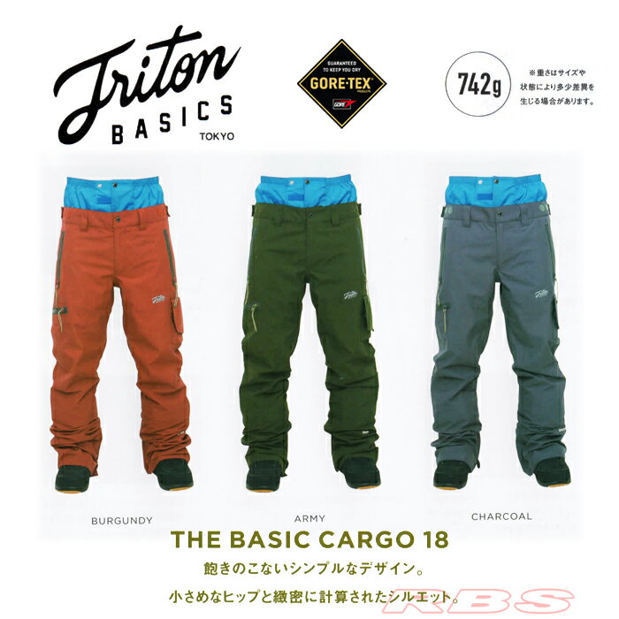 18-19 TRITON THE BASIC CARGO �ѥ�� GORE-TEX �����ƥå��� �ڥ��Ρ��ܡ��� ������ 2019 �ȥ饤�ȥ� �ۡڥ١����å� �������ۡ����������� ����̵����