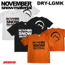 NOVEMBER Tシャツ DRY-LGMK 【カラー ホワイト ブラック オレンジ】【ノベンバー スノーボード】【23-24 日本正規品】