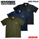 NOVEMBER ドライポロシャツ DRY-POLO 【ノーベンバー ノベンバー スノーボード】【吸水速乾 UV機能】【25-26 新品未開封 日本正規品】