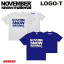 NOVEMBER Tシャツ LOGO-T ブルー BLUE ホワイト WT 【22-23 日本正規品】