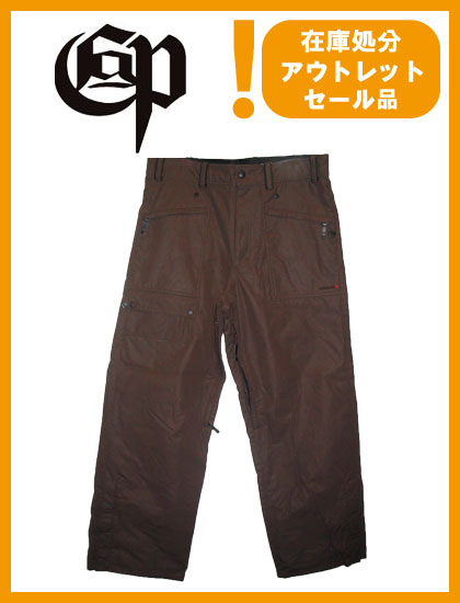 COMMAND 9 PROJECT PANTS カラー BROWN【コマンドナイン パンツ】【スノーボード ウェア】【日本正規品】