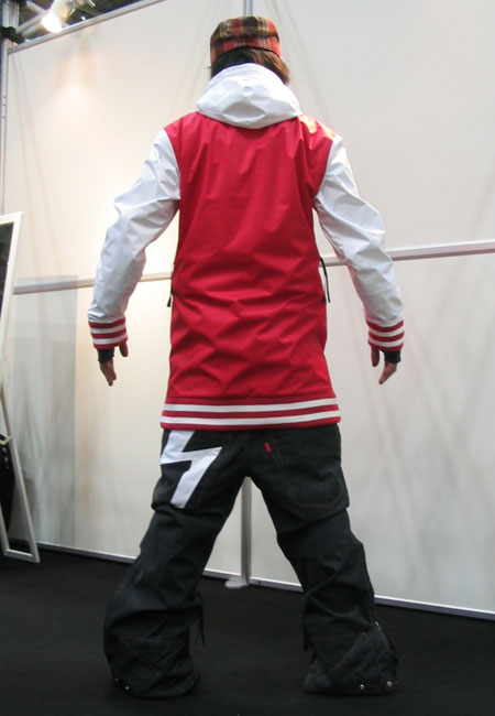 LUVE SOUL ジャケット RED SOUL パンツ D-BLACK (デニム調) 上下セット 【スノーボード ウェア】【日本正規品】