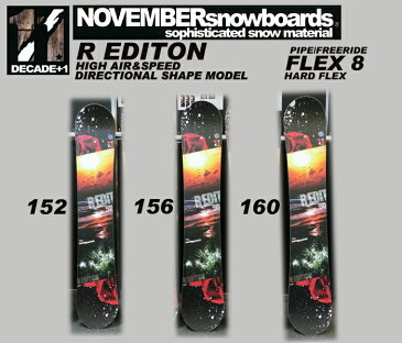 13-14 NEWモデル★販売中！★ノーベンバー R EDITION 156【NOVEMBER スノーボード 13-14】【送料・チューンナップ無料】715005