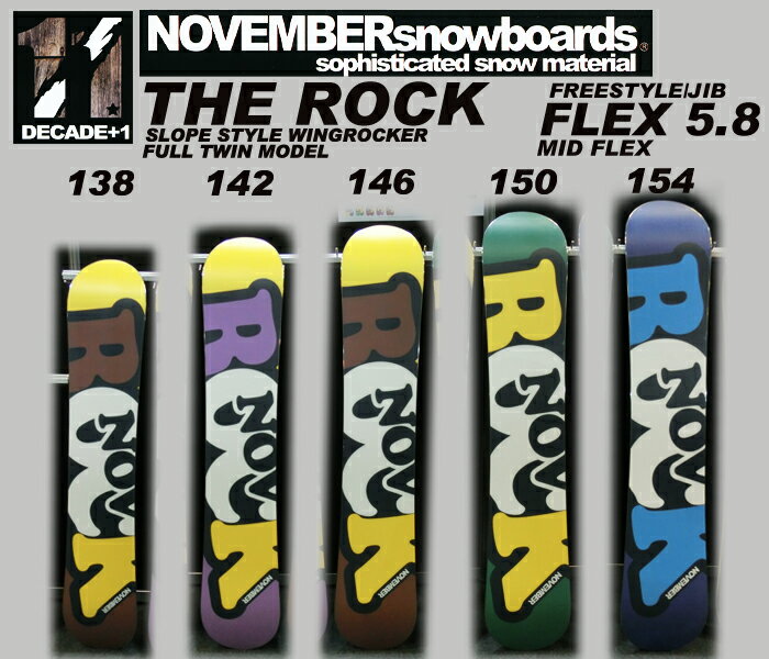 13-14 NEWモデル★販売中！★ノーベンバー THE ROCK 146【NOVEMBER スノーボード 13-14】【送料・チューンナップ無料】715005