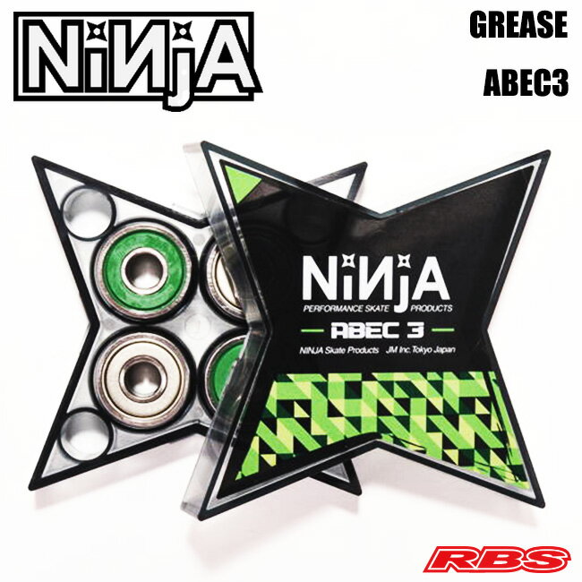 NINJA BEARING ABEC3 GREASE  ڥȥܡ ٥ Ǧԡۡڹ  ˥󥸥ۡ ڡ