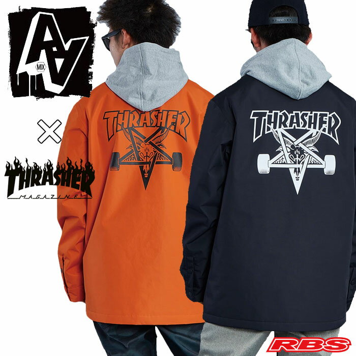 AA HARD WEAR ダブルエー COACH JACKET コーチジャケット THRASHER GOAT スラッシャー 【スノーボード ウェア 19-20 送料無料 日本正規品】