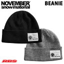 NOVEMBER 23-24 BEANIE BLACK/GRAY ビーニー ニットキャップ 【ノベン ...