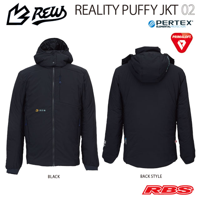 REW 23-24 THE REALITY PUFFY JACKET スノーボード ウェア リアリティー パフィー ジャケット 【アールイーダブリュー ミッドレイヤー】【送料無料 日本正規品】