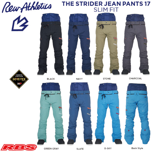 REW 20-21 THE STRIDER JEAN PANTS SLIM FIT 世界で一番美しいシルエットで動きやすいスリムパンツ Fabrics : GORE-TEX 2L　 Size : S,M,L,XL ※お支払方法について クレ...