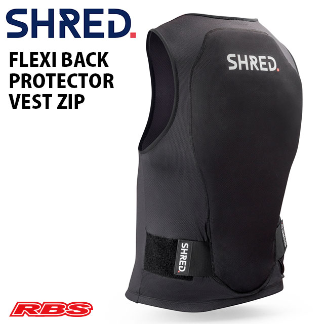 SHRED プロテクター シュレッド FLEXI BACK PROTECTOR VEST ZIP 【シュレッド フレキシー バック プロテクター ベスト ジップ】【スライテック スノーボード 背面 脊髄 保護】【スキー スノー…