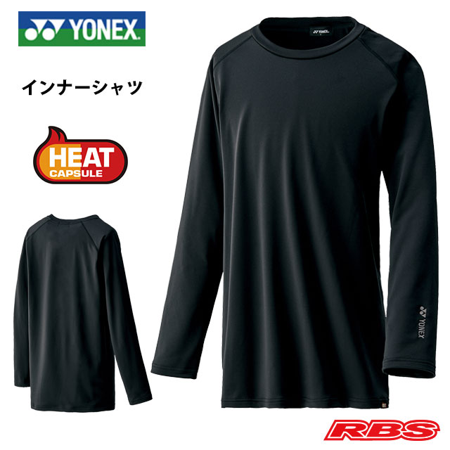 YONEX インナーシャツ 着るだけで3℃暖かいヒートカプセル搭載。 厳しい寒さからの防寒、激しいライディングの動きによる発汗、ファーストレイヤーは激しい体の状況変化に合わせて的確な効果を求められる重要なアイテム。柔らかく肌触りの良いニットに発熱・吸汗速乾性をプラスしたヒートカプセルニットを使用。優れたストレッチ性で体の動きに自然とフィットし、さらに制電機能で冬の乾燥時に発生する嫌な静電気もシャットアウト。様々なストレスを大幅に軽減し、ライダーがアクションに全集中できる理想的なコンディションへと整える。 カラー：ブラック サイズ：SS S M L O 素材：ポリエステル95％、ポリウレタン5％ サイズ目安(約cm） ●身長 ●着丈●身幅●裄丈 O：177〜183　78　57　87 L：172〜178　75　54　85 M：163〜172　72　51　83 S：162〜168　69　48　81 SS:157〜163　66　45　79 ※身幅は置き寸です。